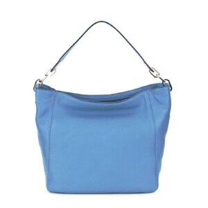 NWT Michael Kors Fulton MD Slouchy Shoulder Sky Blue Handbag 30H5SFTL2L